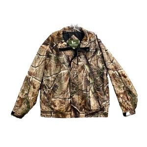 Field & Stream Hydroproof Jacket Mens Large Realtree Camouflage Hunting Camping